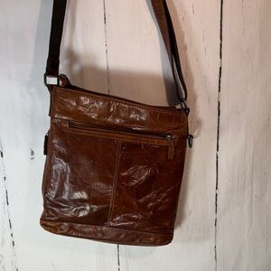 Jack George’s Classic Brown Leather Crossbody Bag